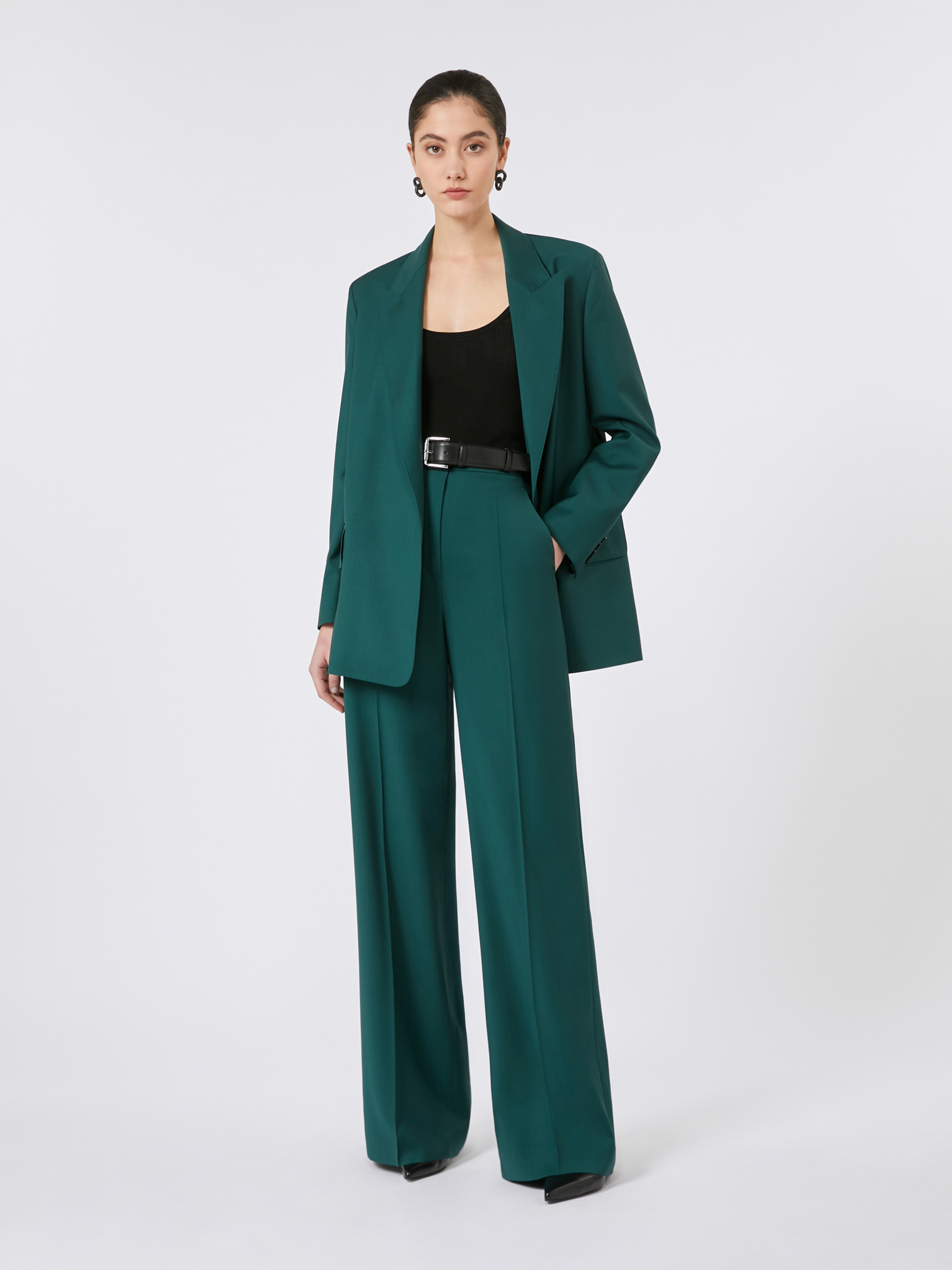 FERNET Straight-fit light wool trousers - 2