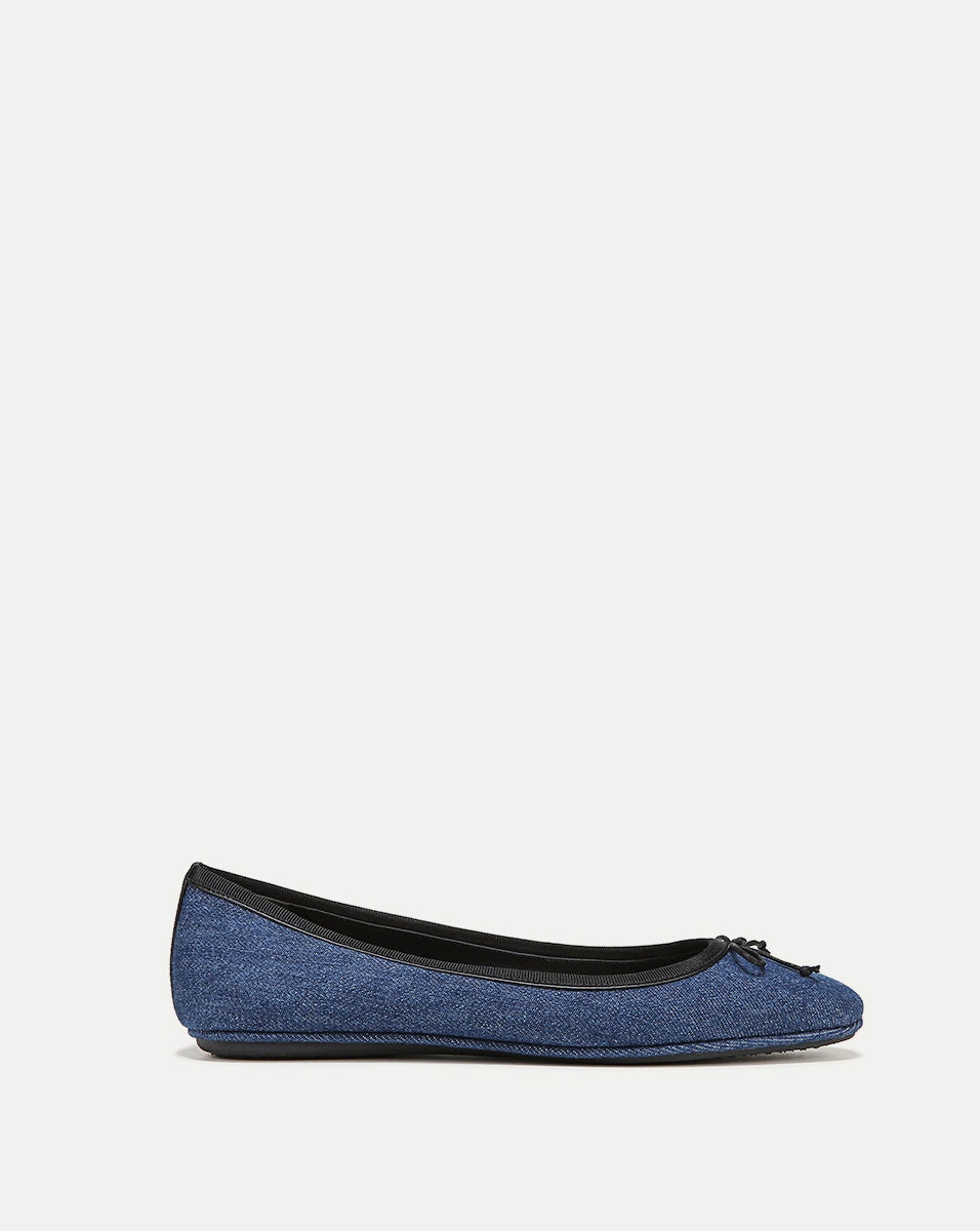 BEATRIX DENIM BALLET FLAT - 1