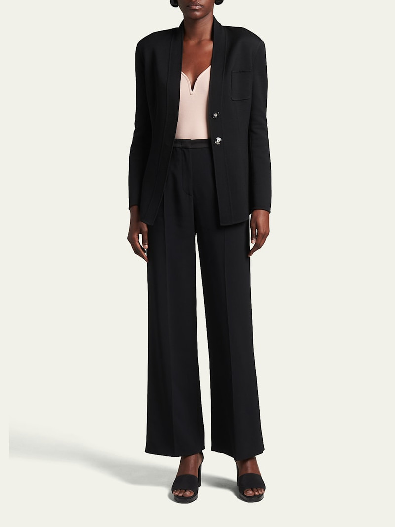 GIORGIO ARMANI Tuxedo Wide-Leg Pants outlook