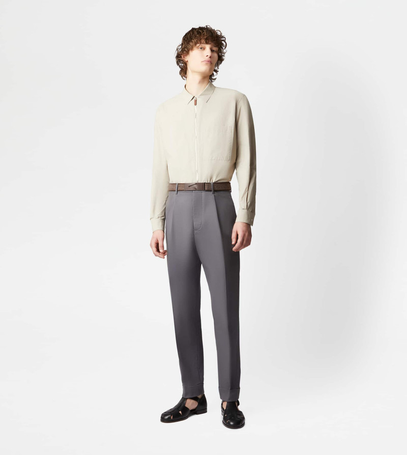 Tod's ZIPPED SHIRT JACKET - BEIGE outlook