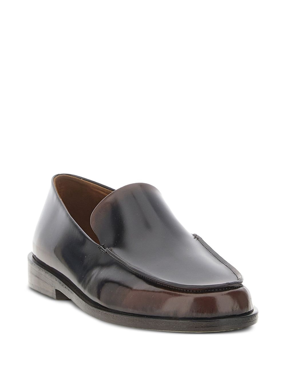 polished-leather loafers - 2