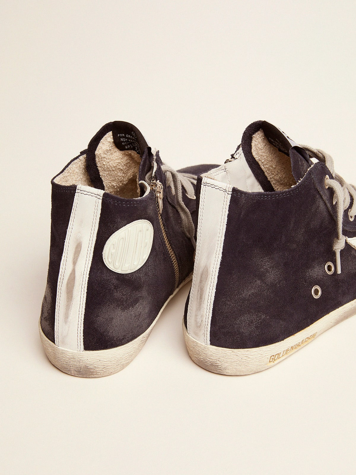 Men's Francy in leather with leather star and heel tab - 5