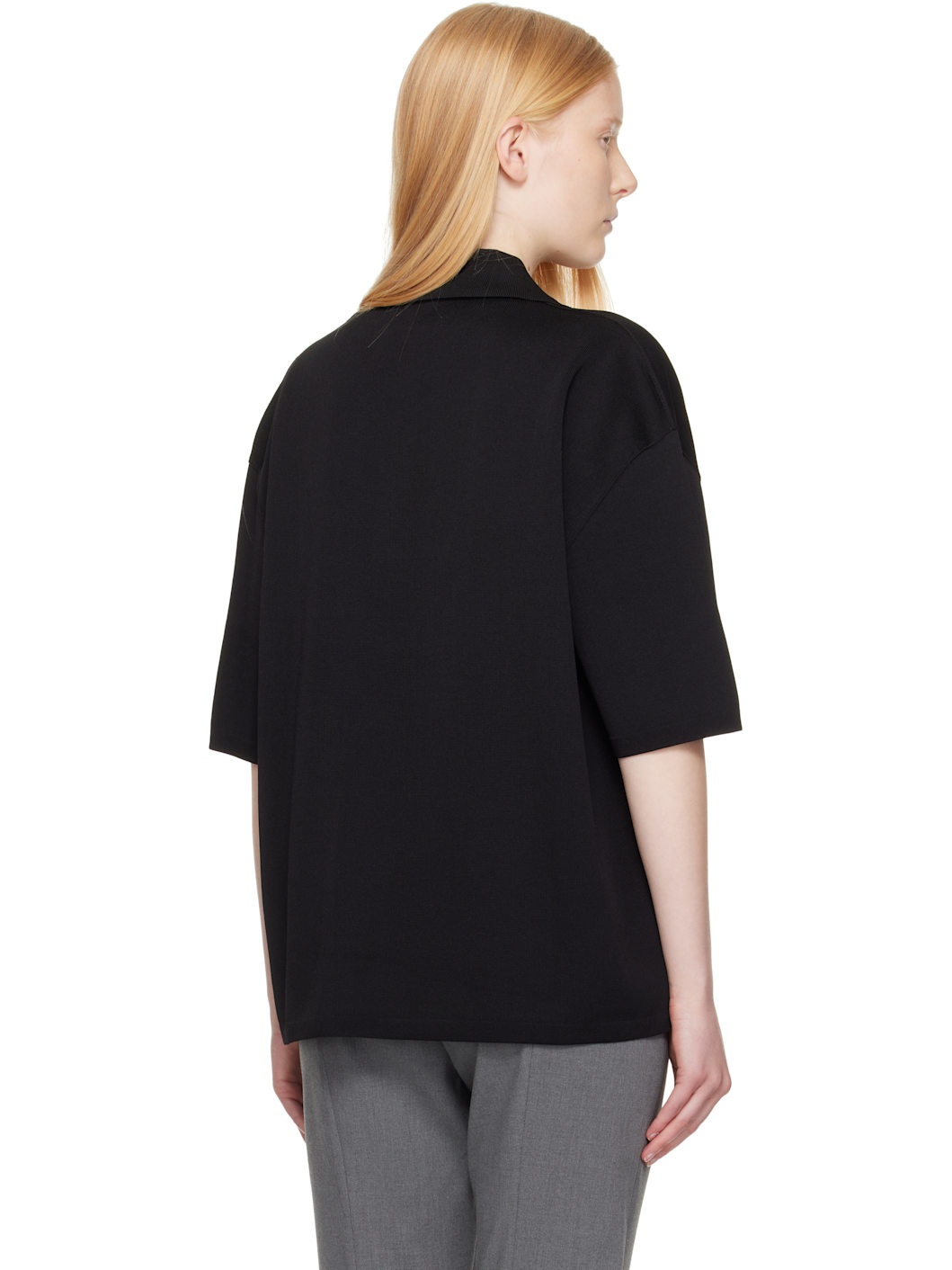 Black Short Sleeve Polo - 3