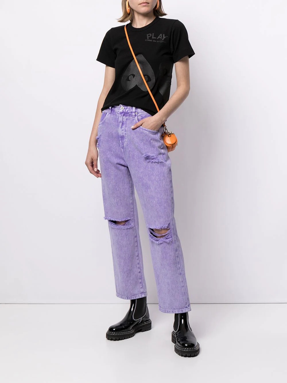 two grey hearts T-shirt - 2