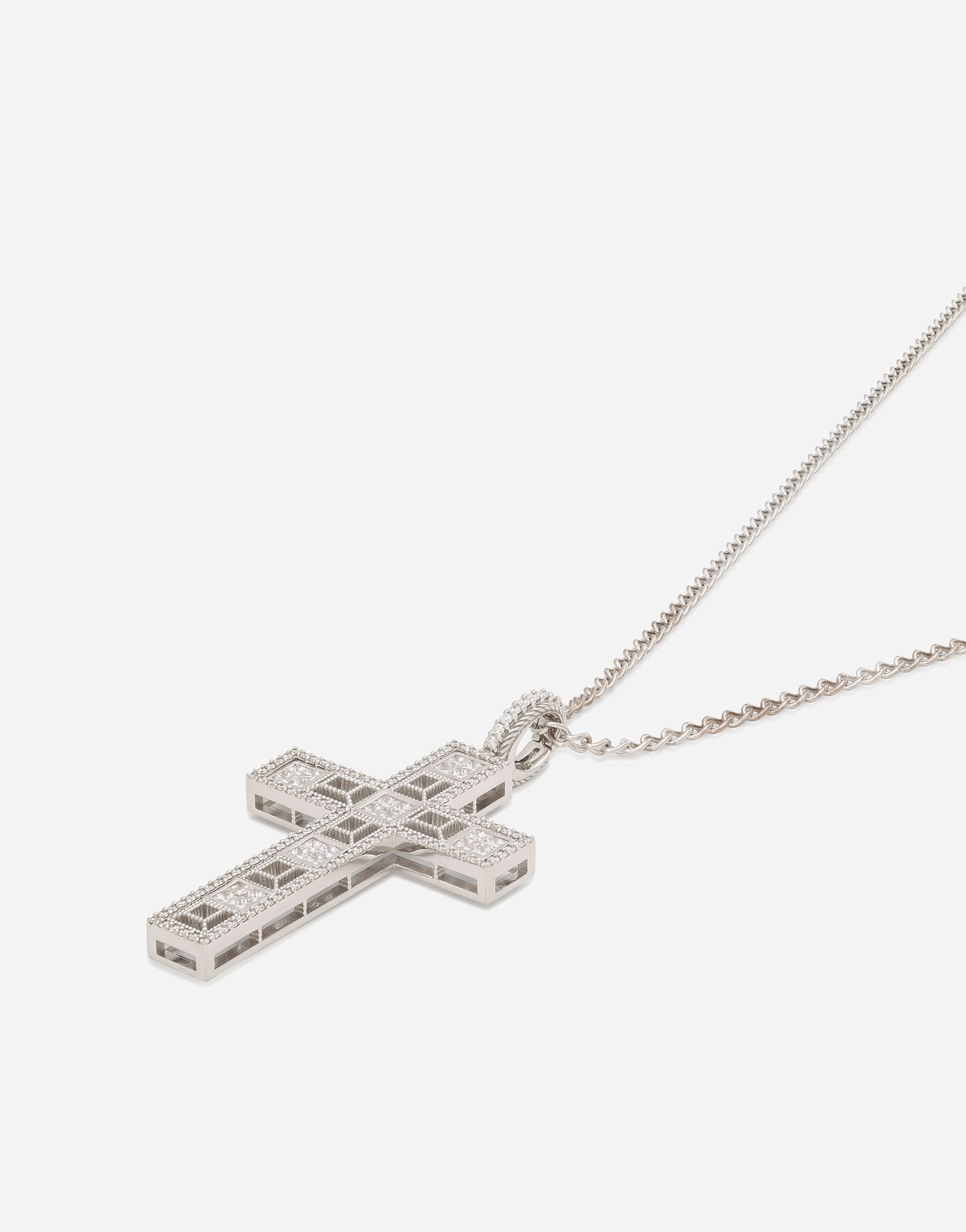 Tradition pendant in white gold 18Kt with rubies and diamonds - 3