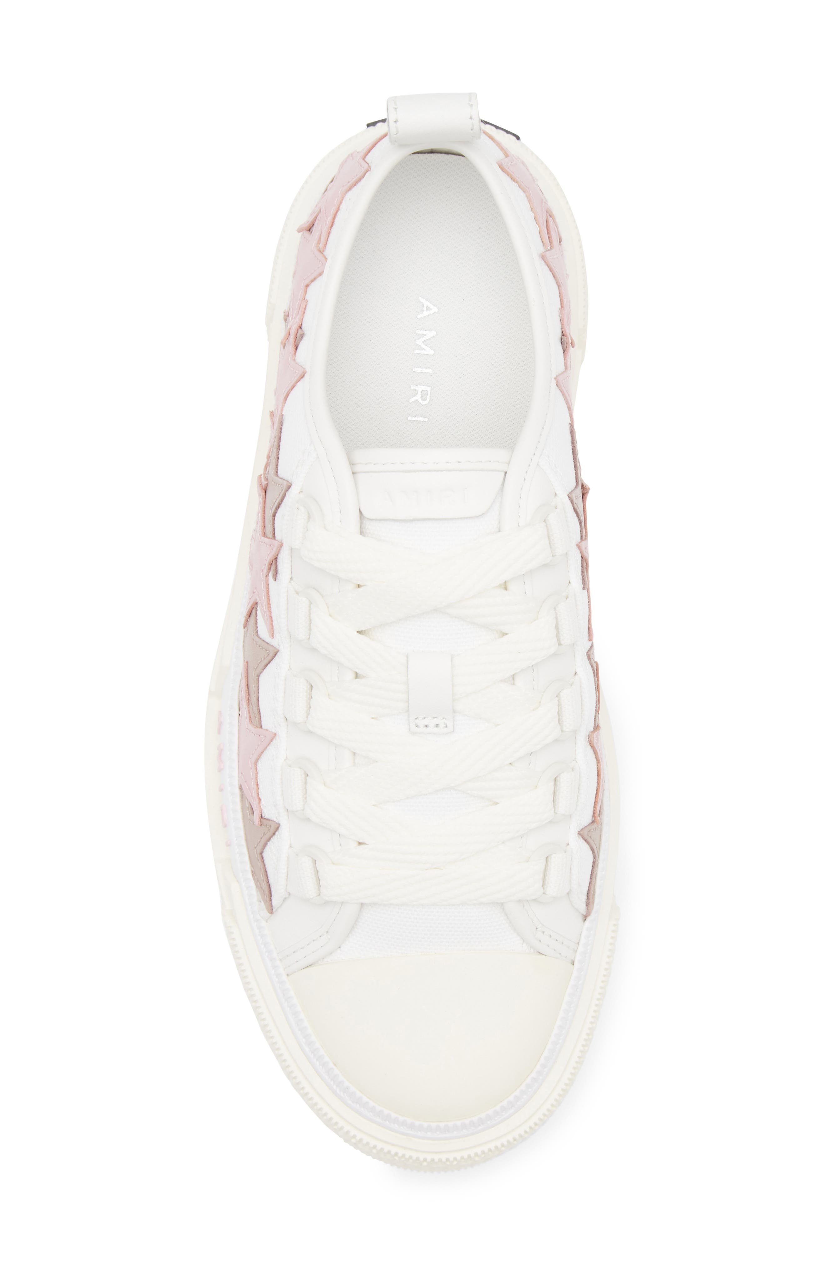 AMIRI Stars Court Sneaker in White Pink at Nordstrom - 5