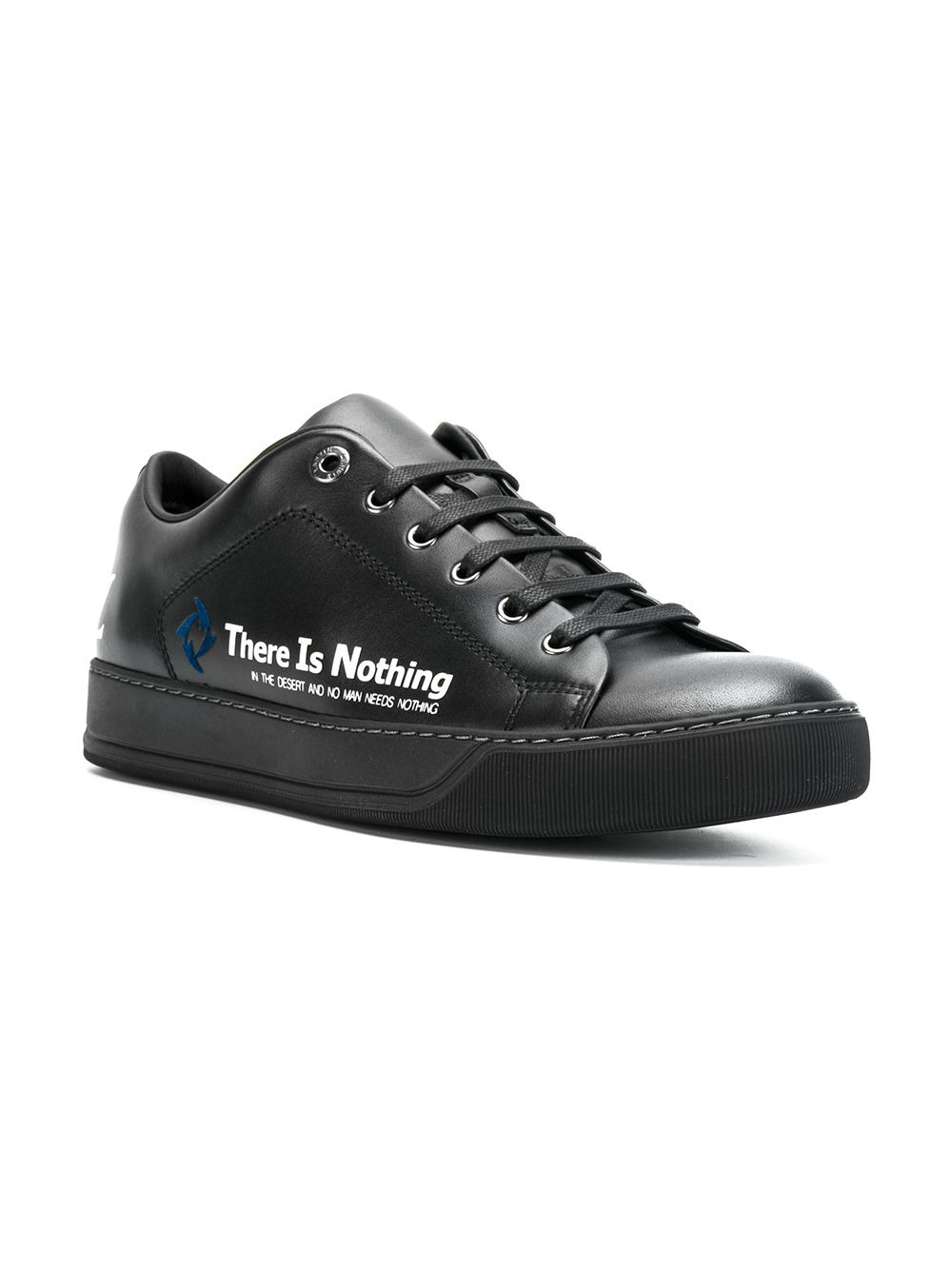 low top sneakers with slogan - 2