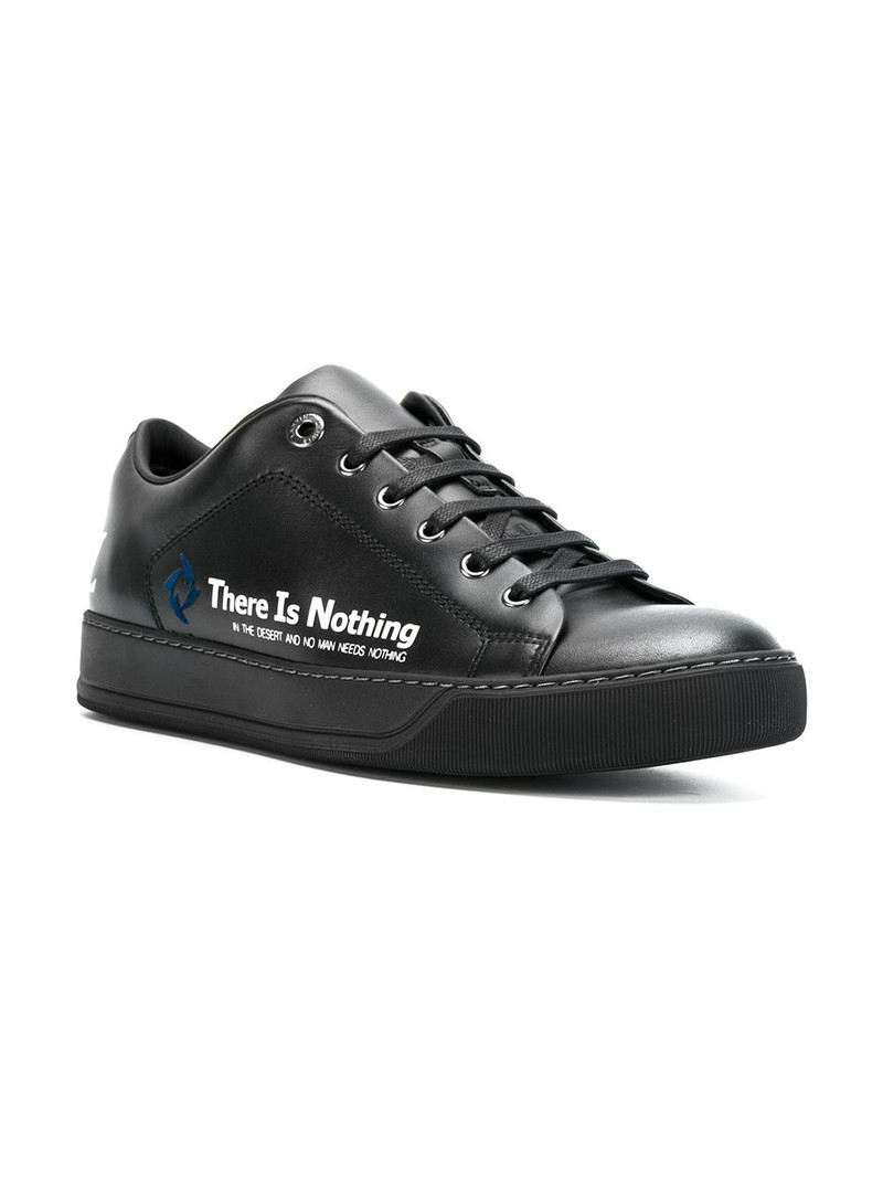 Lanvin low top sneakers with slogan outlook