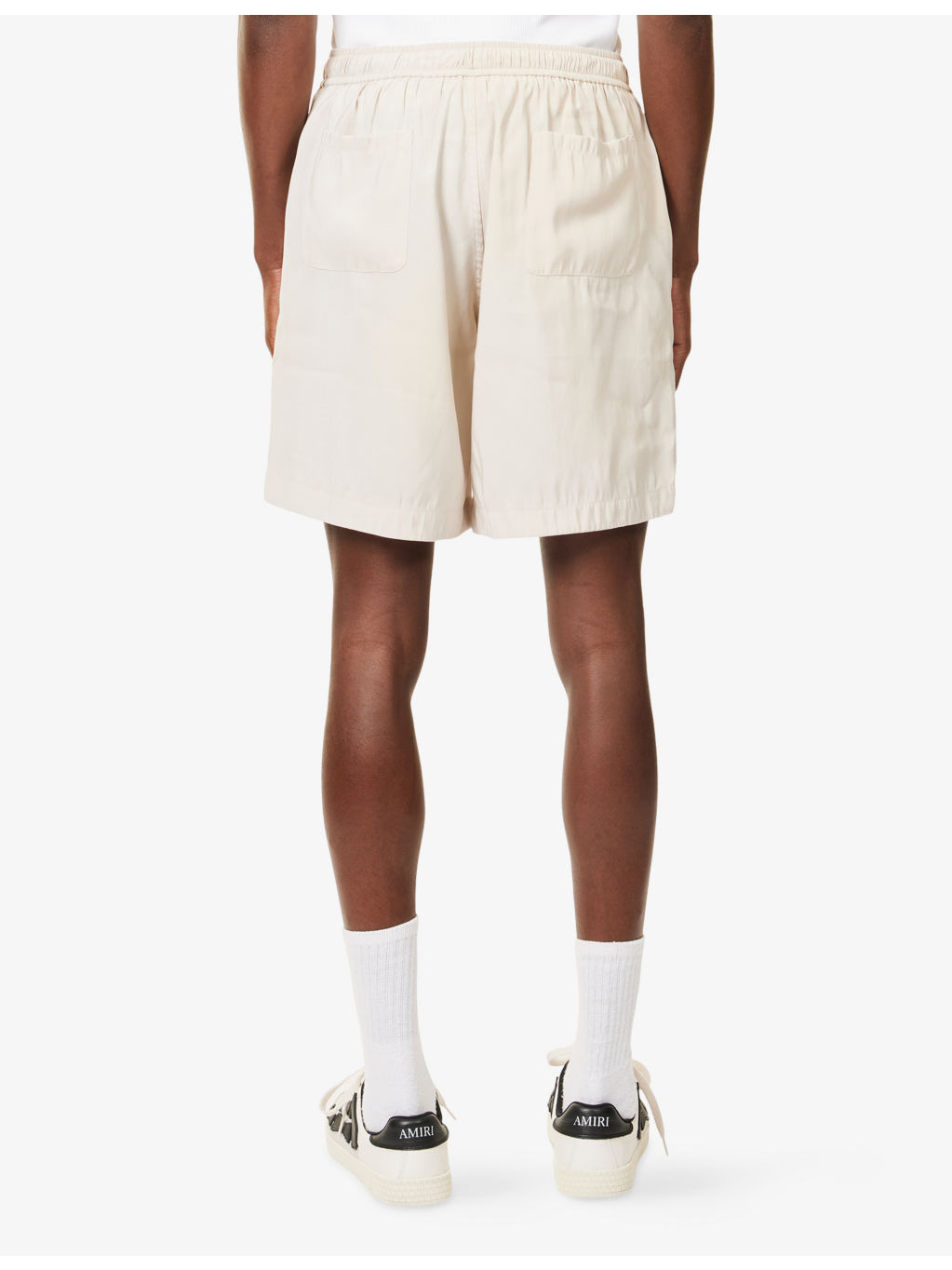 Hollywood Drawstring Silk Shorts - 4