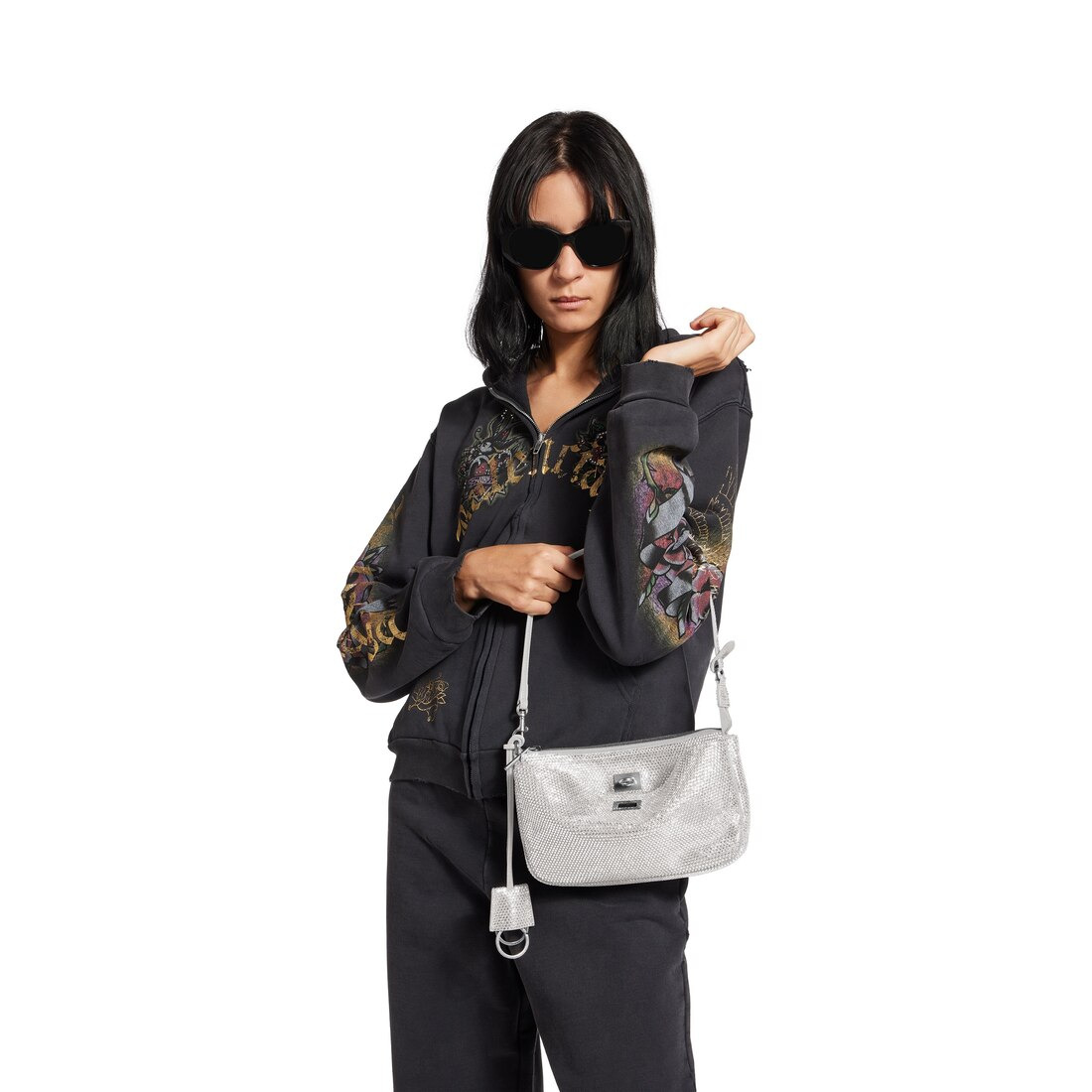 Women's Rodeo Sling Pochette in Smoke Grey - 8