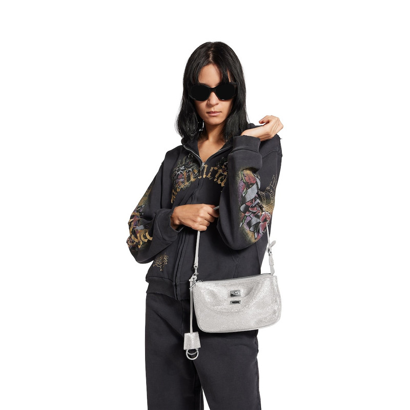 BALENCIAGA Women's Rodeo Sling Pochette in Smoke Grey outlook