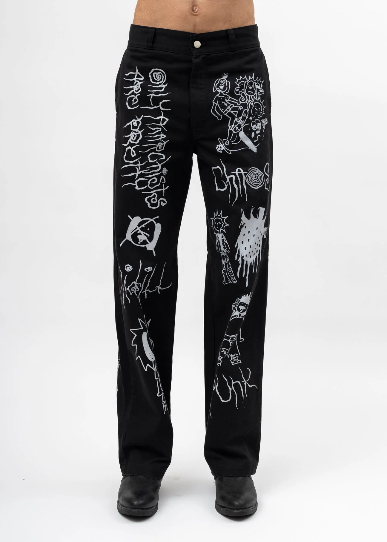 Black Kidill Anarchy Work Pants - 1