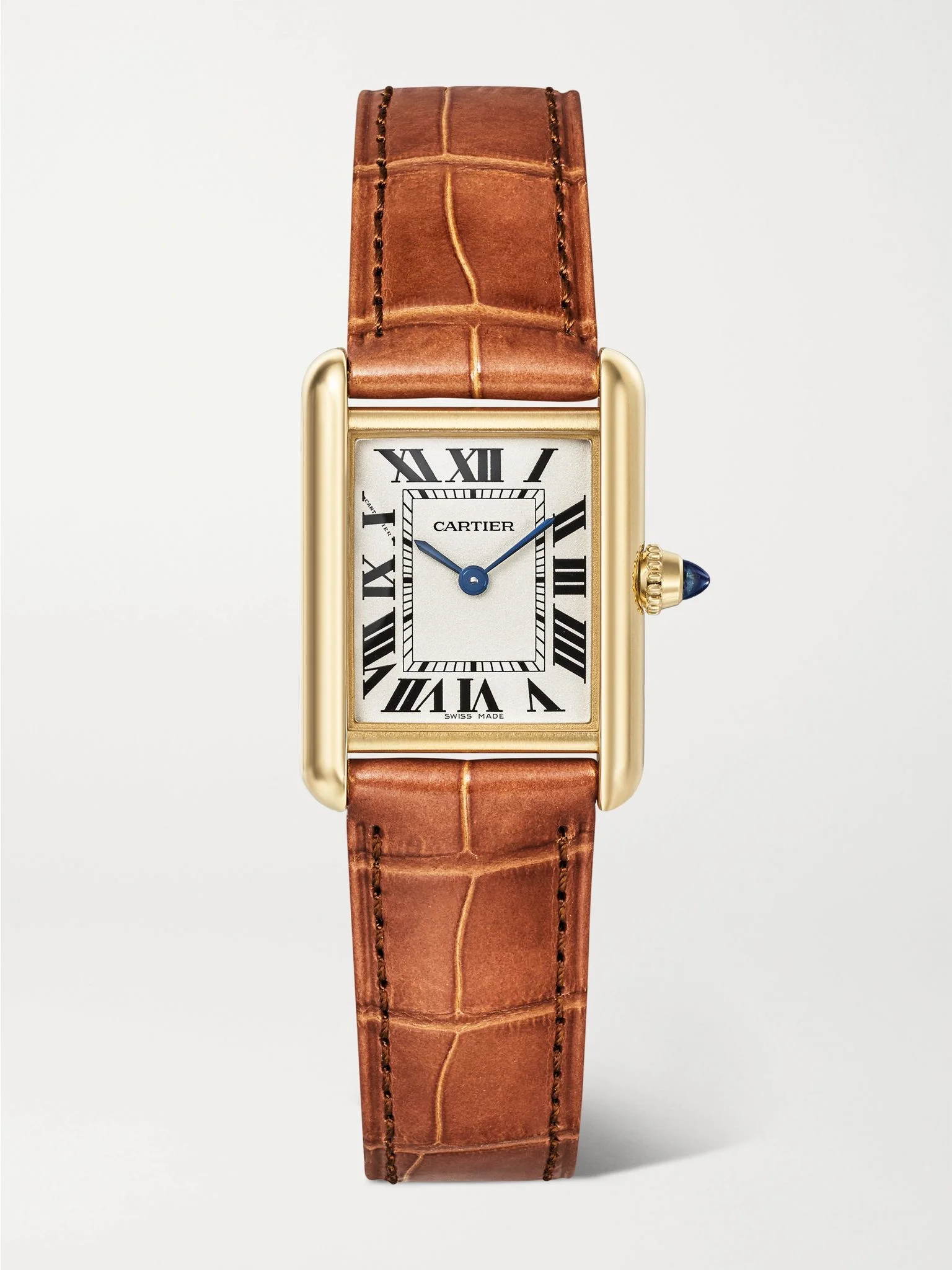 Tank Louis Cartier 22mm small 18-karat gold and alligator watch Gold - 1