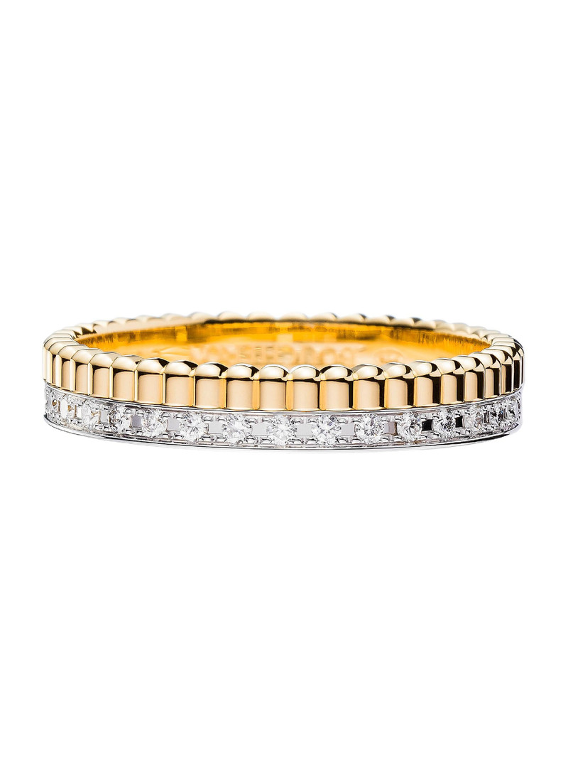 Women's Quatre Radiant Edition Two-Tone 18K Gold & 0.25 TCW Diamond Wedding Band - Gold 1