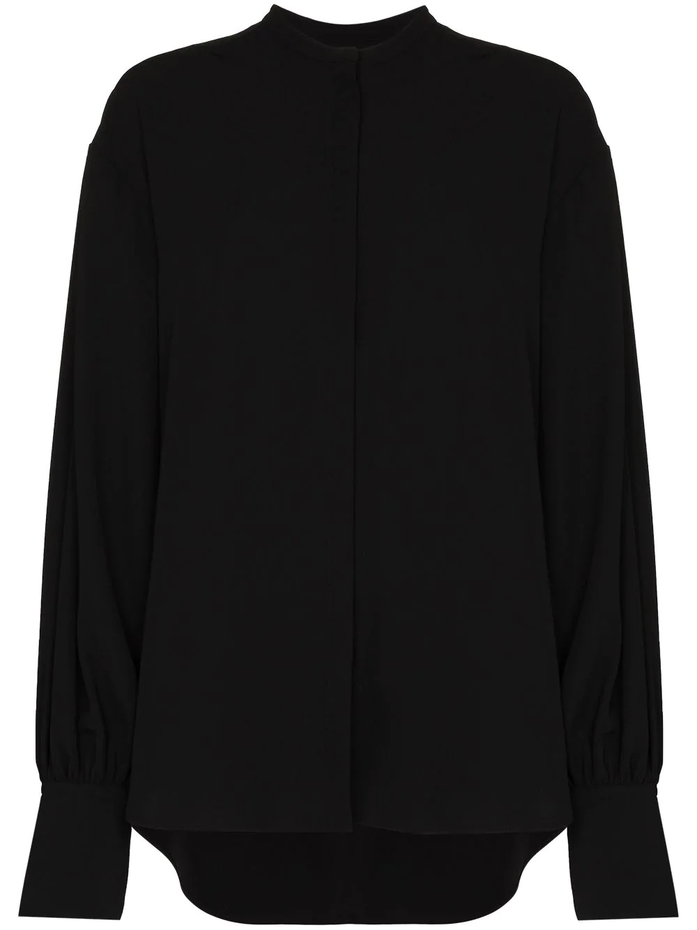 Assa collarless oversized blouse - 1