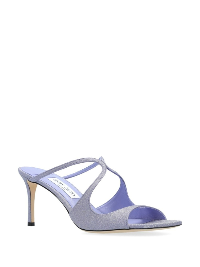 JIMMY CHOO Anise 75mm cut-out mules outlook