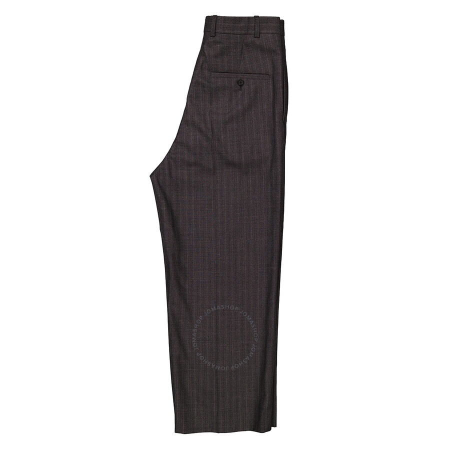 Balenciaga Ladies Grey Pinstripe Pattern Cropped Tailored Pants - 2
