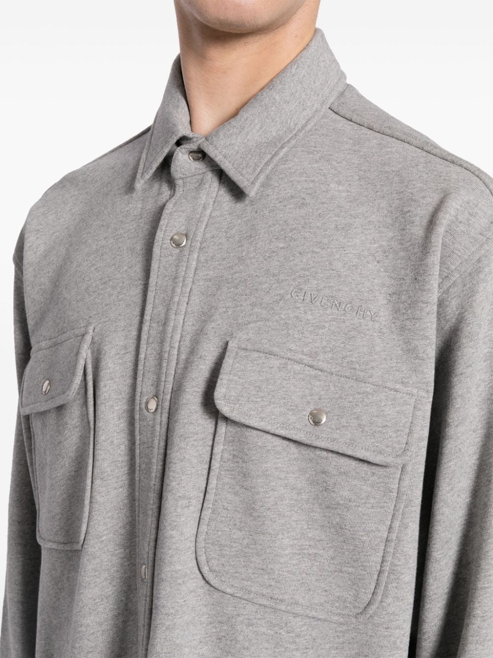 LOGO-EMBROIDERED COTTON-JERSEY SHIRT - 2