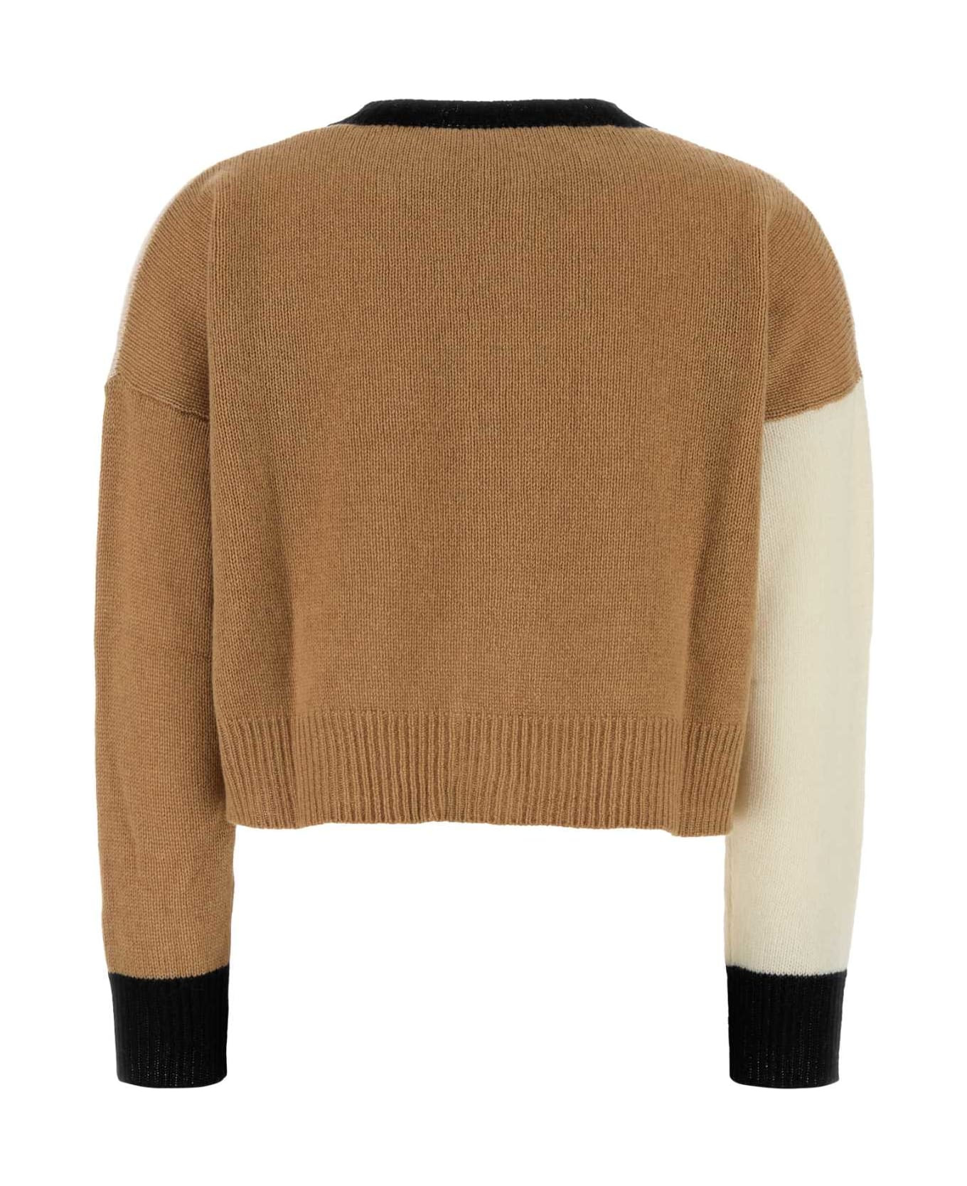 Multicolor Cashmere Oversize Cardigan - 2