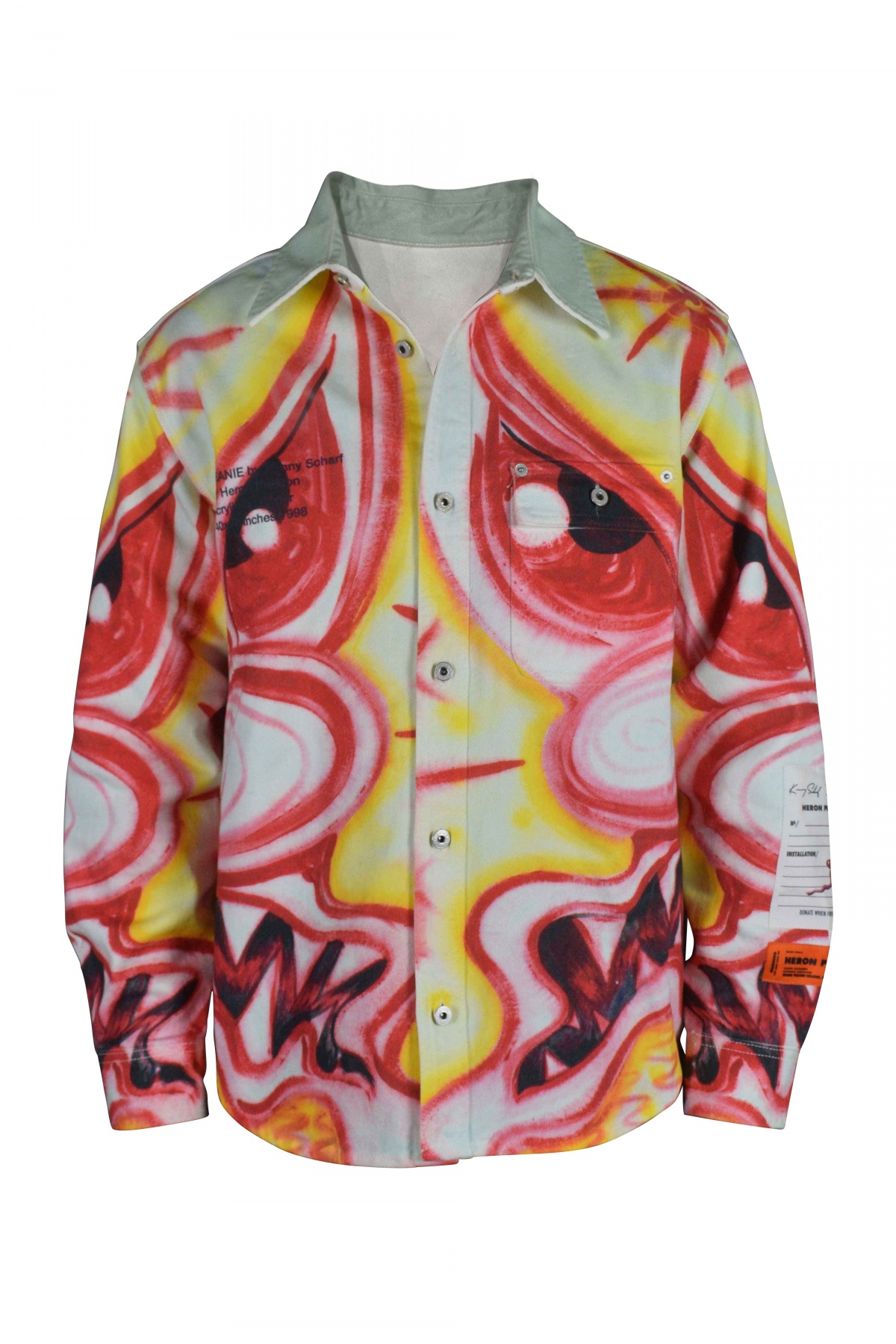 Multicolored denim jacket - 1