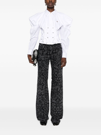 Vivienne Westwood Orb-embroidered cotton shirt outlook