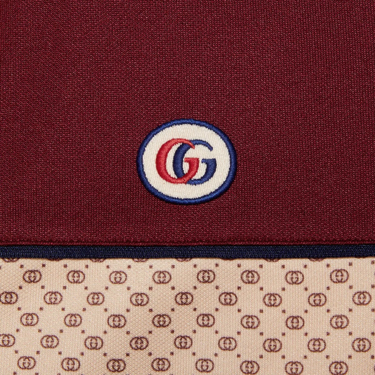 Interlocking G print jersey jacket - 7
