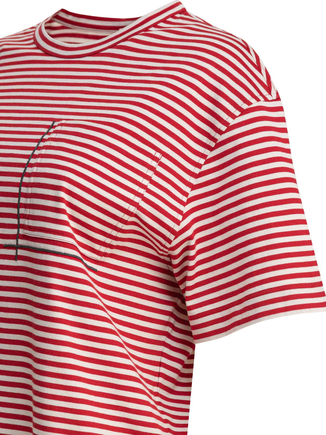 Brunello Cucinelli T-shirt With Shiny Pocket Detail - 4