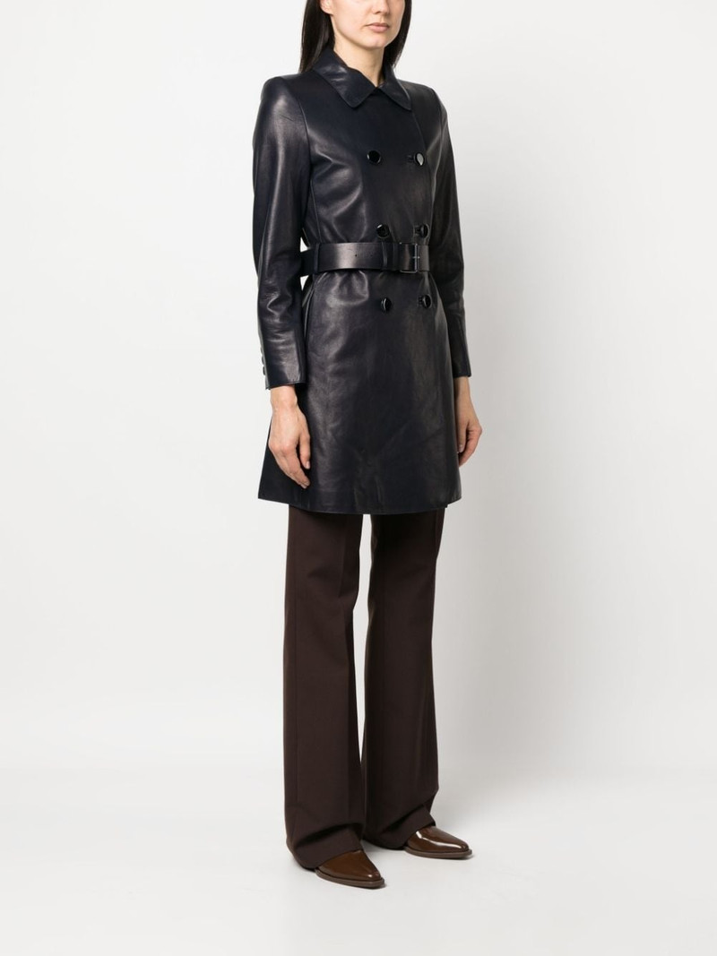 x 10 Corso Como leather trench coat 3