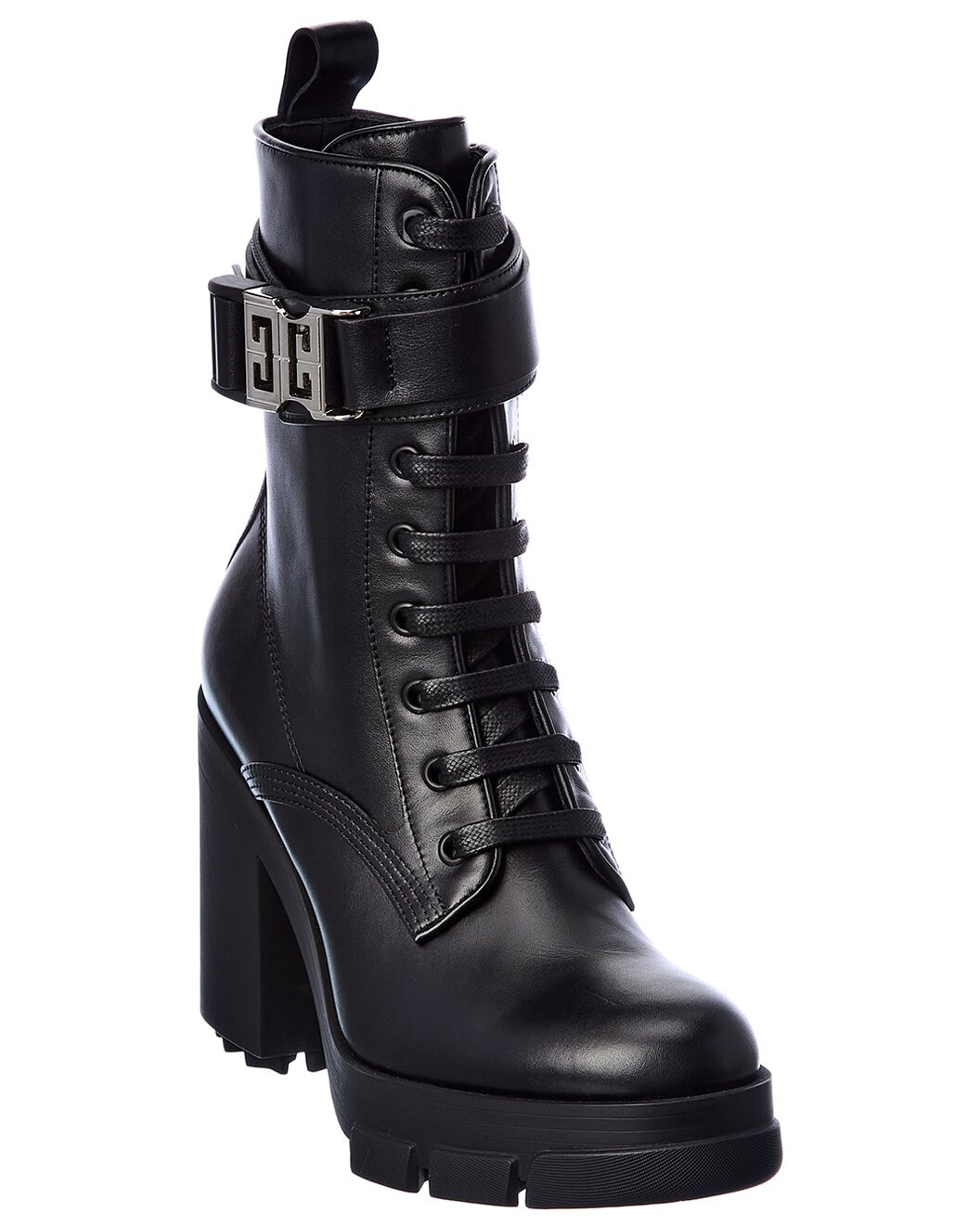 Givenchy Terra 4G Buckle Leather Combat Boot - 1