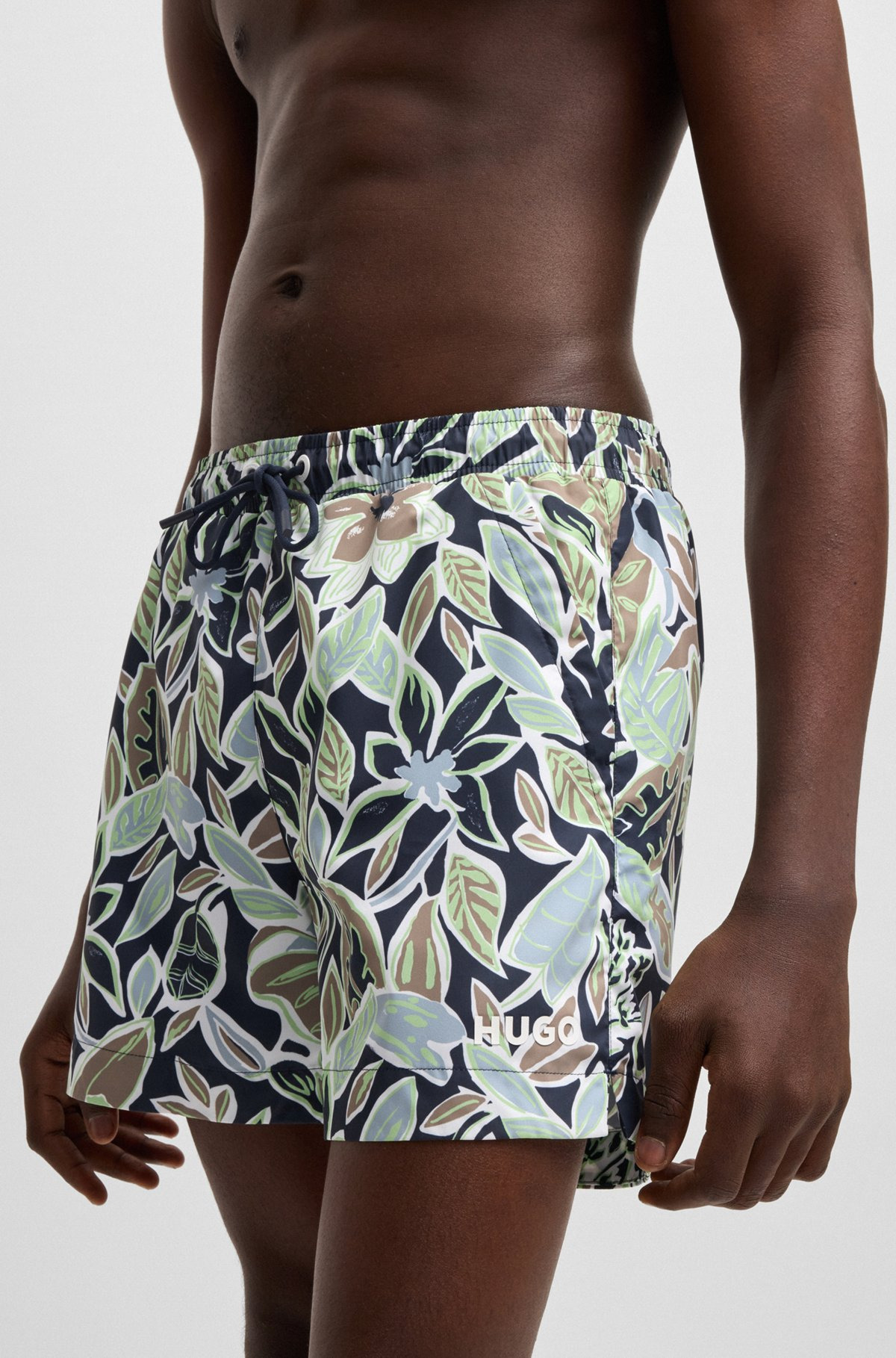 FULLY LINED SWIM SHORTS WITH SEASONAL PRINT - 3