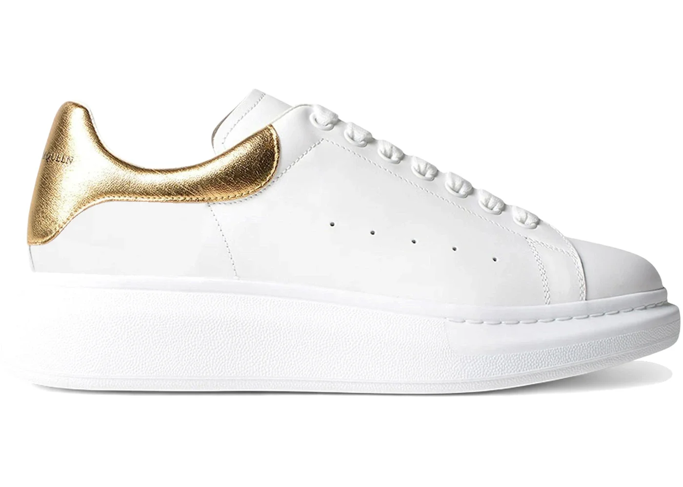 Alexander McQueen Oversized White Light Gold - 1