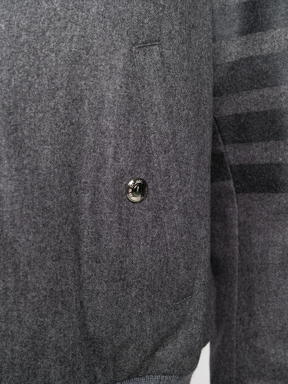tonal 4-Bar flannel blouson jacket - 5