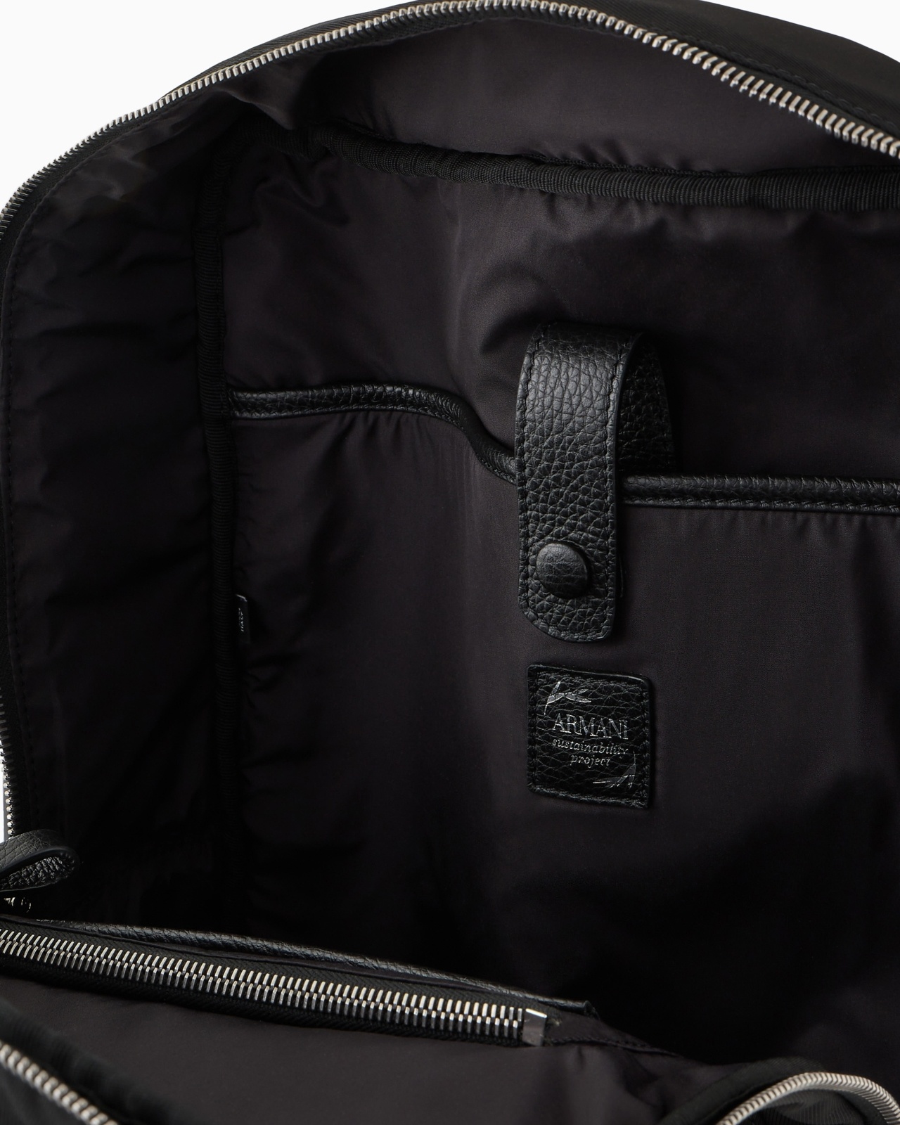 ASV NYLON AND PEBBLED-LEATHER BACKPACK - 4