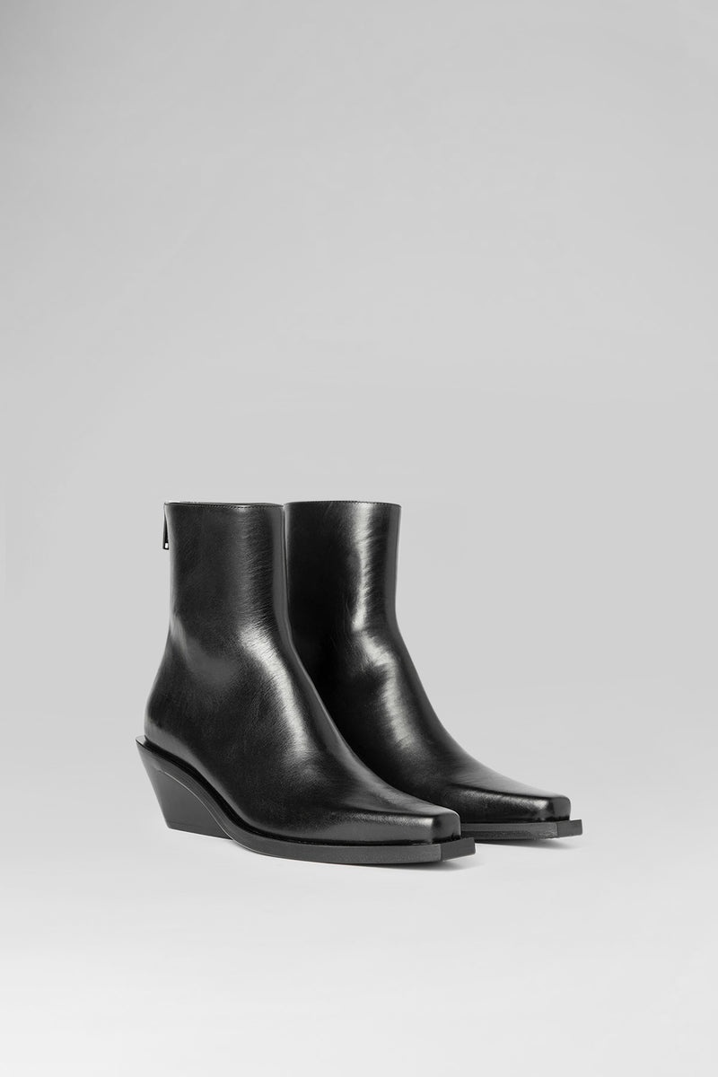 Ann Demeulemeester Rumi Cowboy Ankle Boots | REVERSIBLE