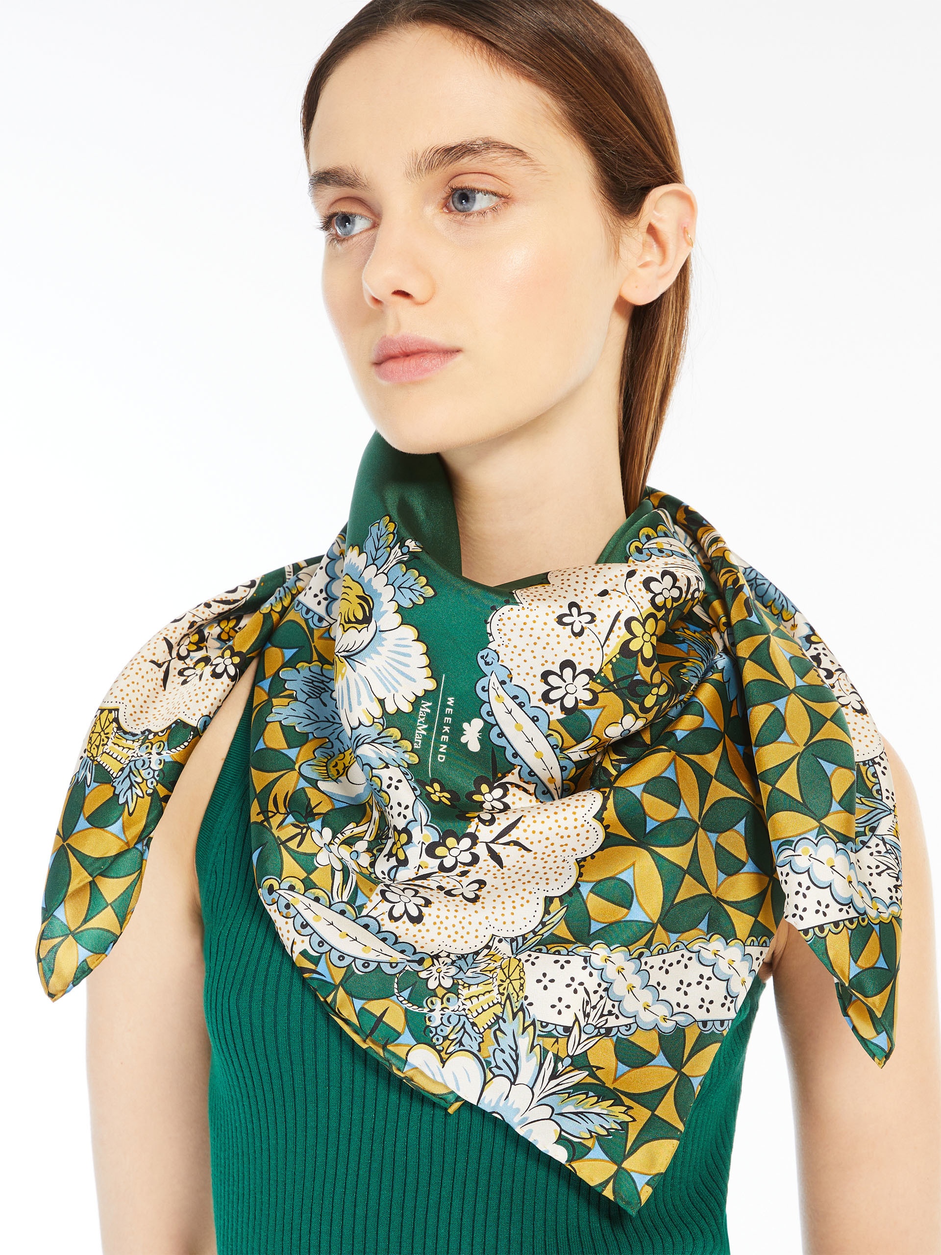 ONESTO Printed silk maxi pocket square - 4