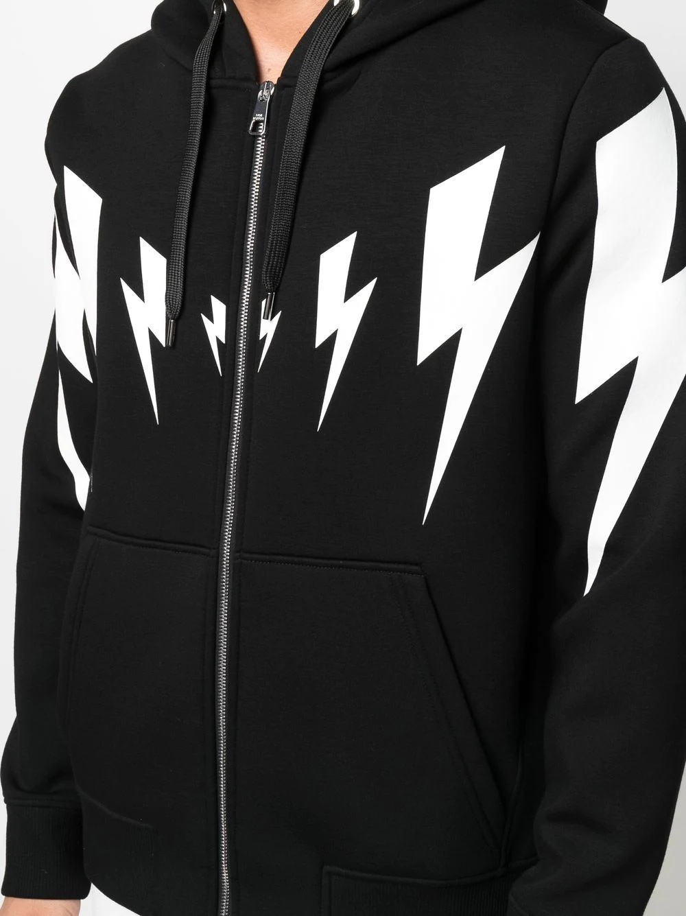 Thunderbolt-print hoodie - 5