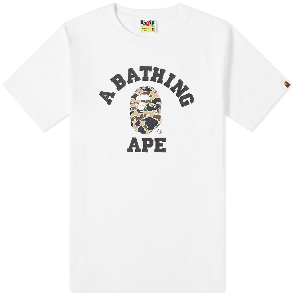 A Bathing Ape STA Camo College Tee - 1