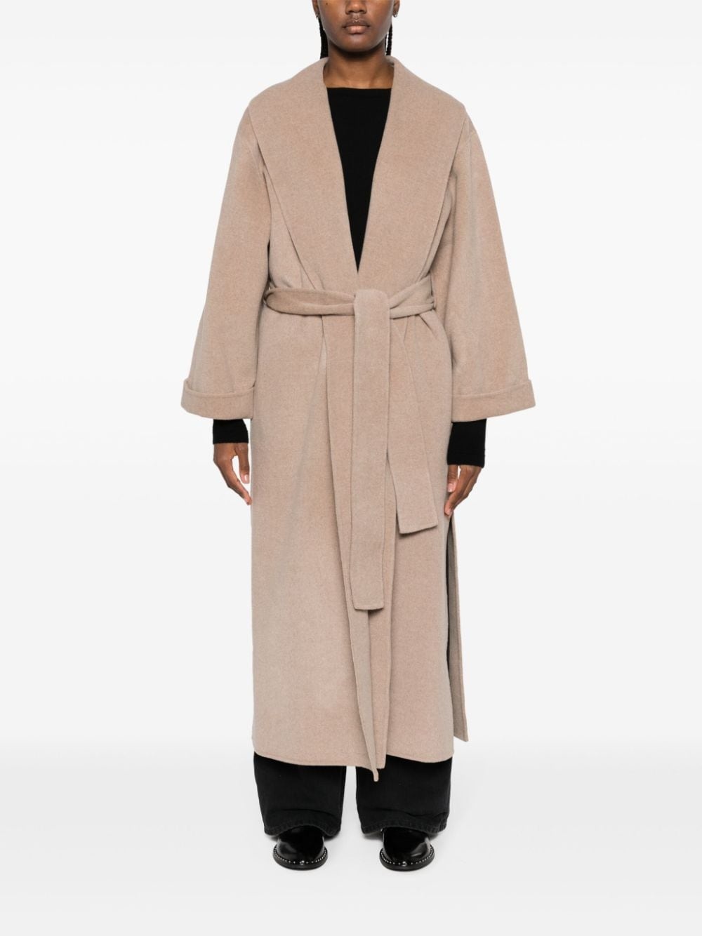 Trullem belted wool coat - 2