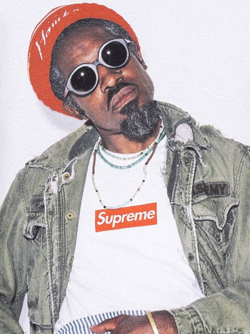 Supreme Andre 3000 graphic-print T-shirt outlook