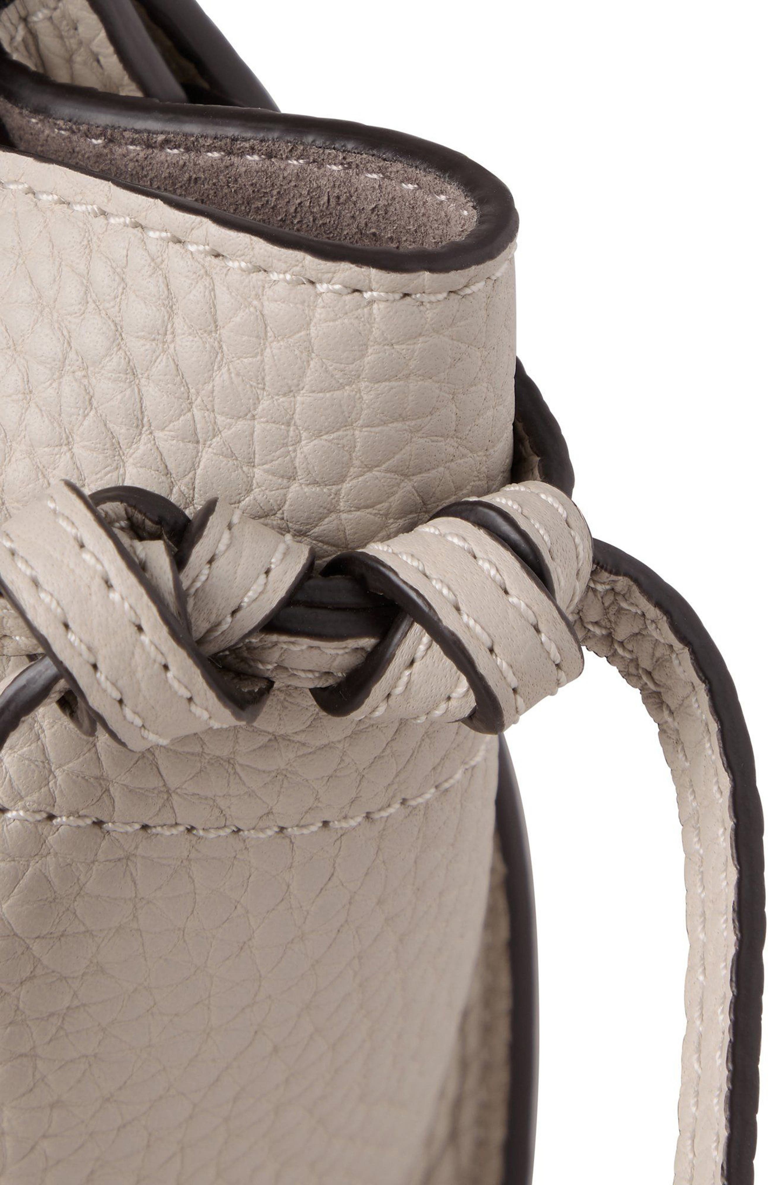 Mulberry Mini Soft Bayswater Grained Leather Satchel in Chalk at Nordstrom - 6