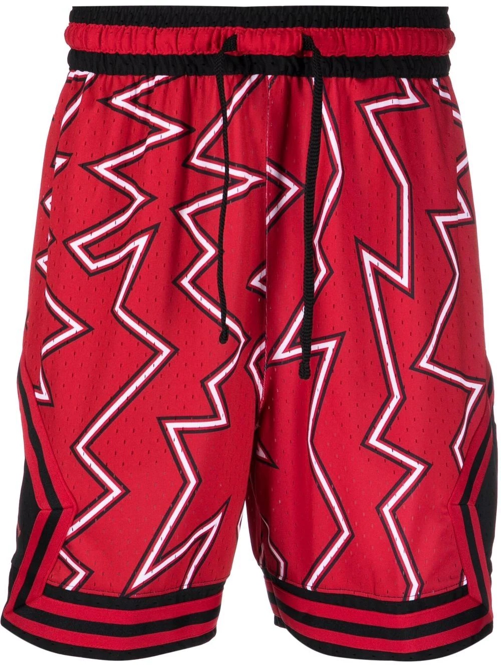 graphic-print drawstring track shorts - 1