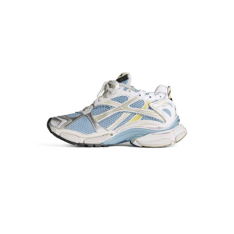 BALENCIAGA Women's Runner Sneaker in Blue/yellow/white outlook