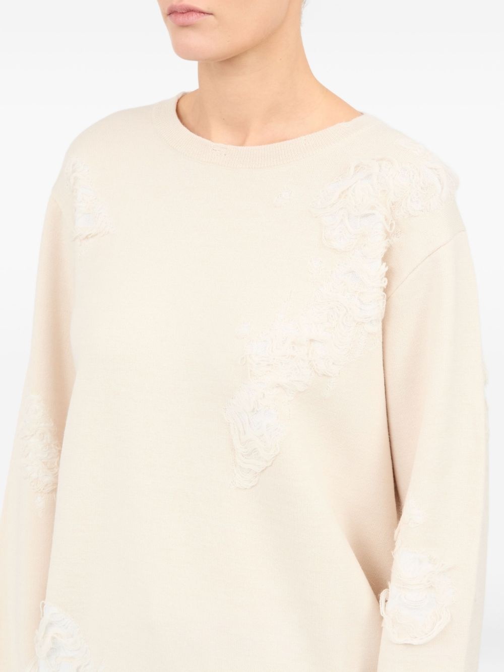 distressed sweatshirt - 7