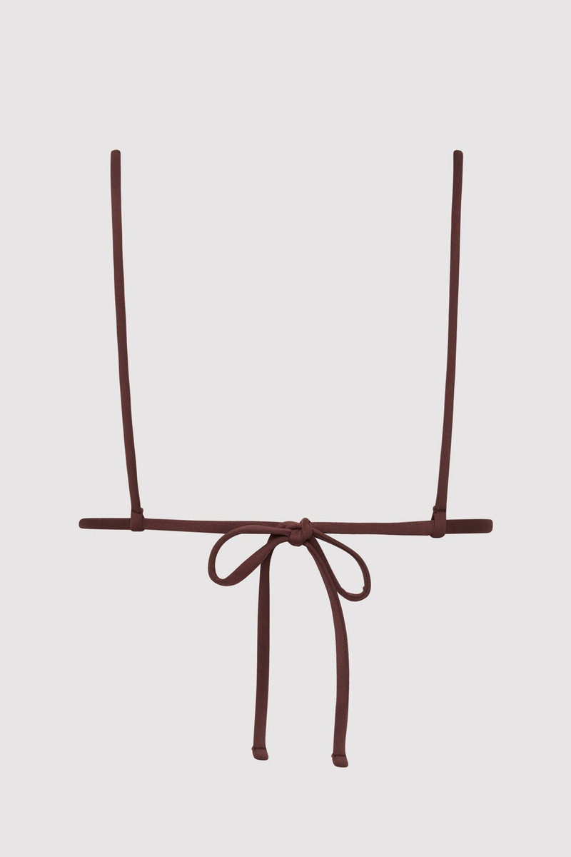 ST. AGNI Triangle Bikini Top - Cocoa outlook