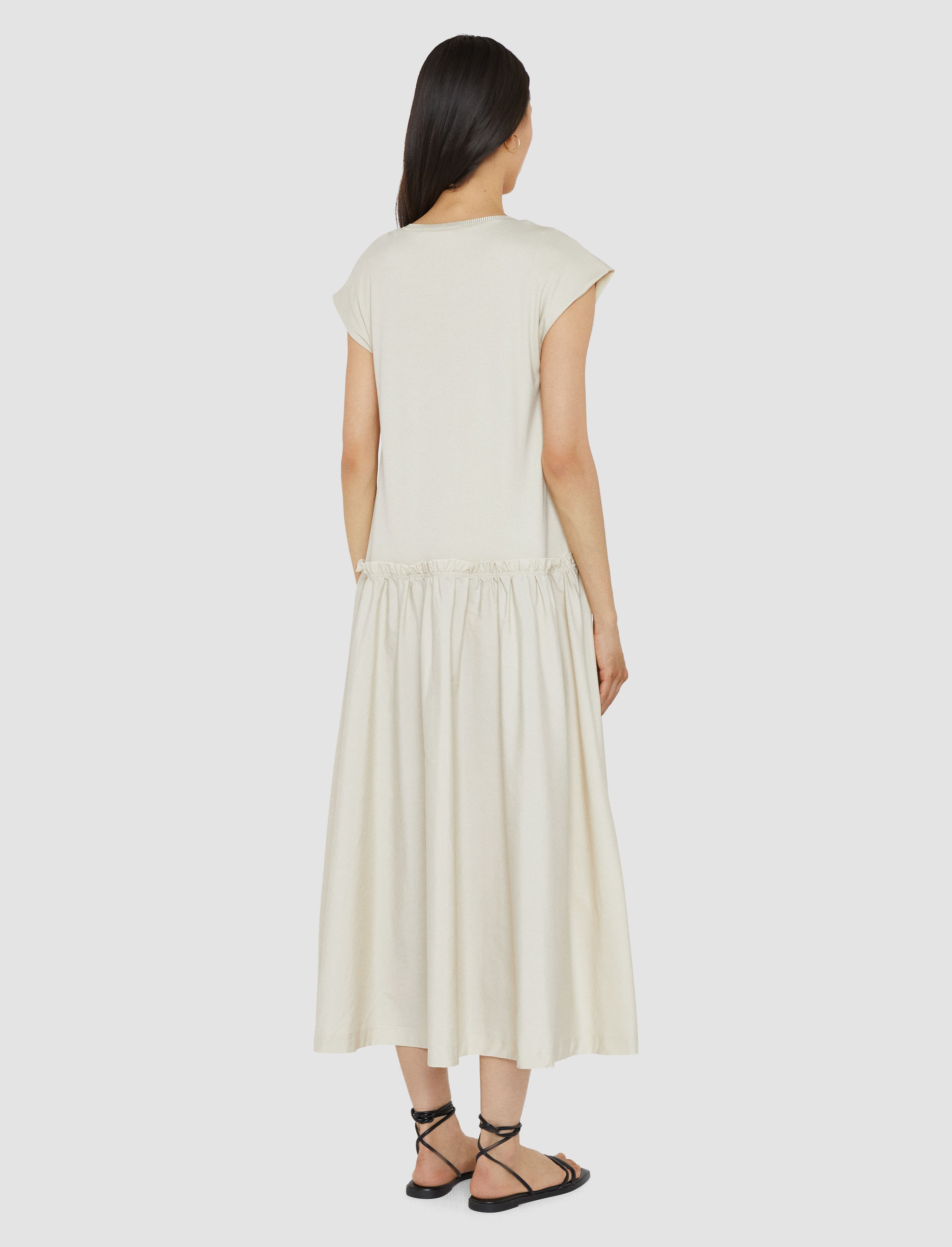 Cotton Poplin Jersey Dress - 3