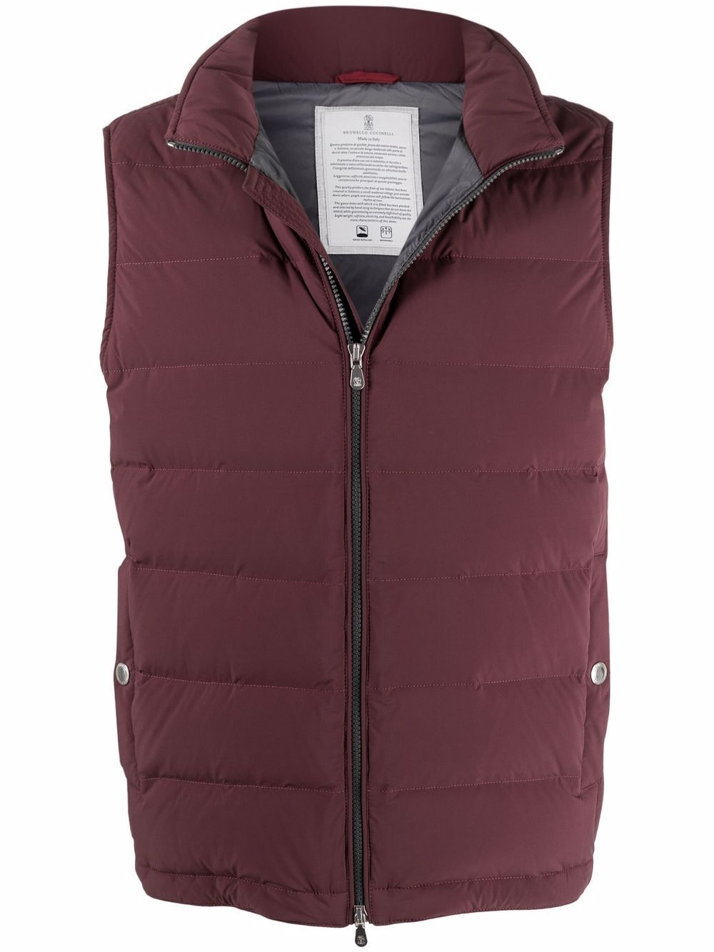 quilted padded gilet - 1