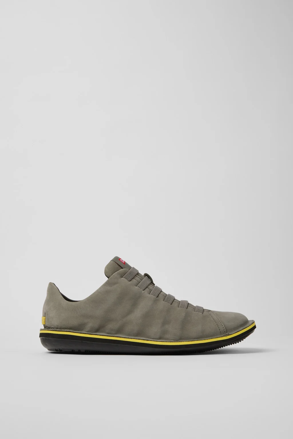 Beetle Gray Nubuck Leather Shoes for Men. - 1