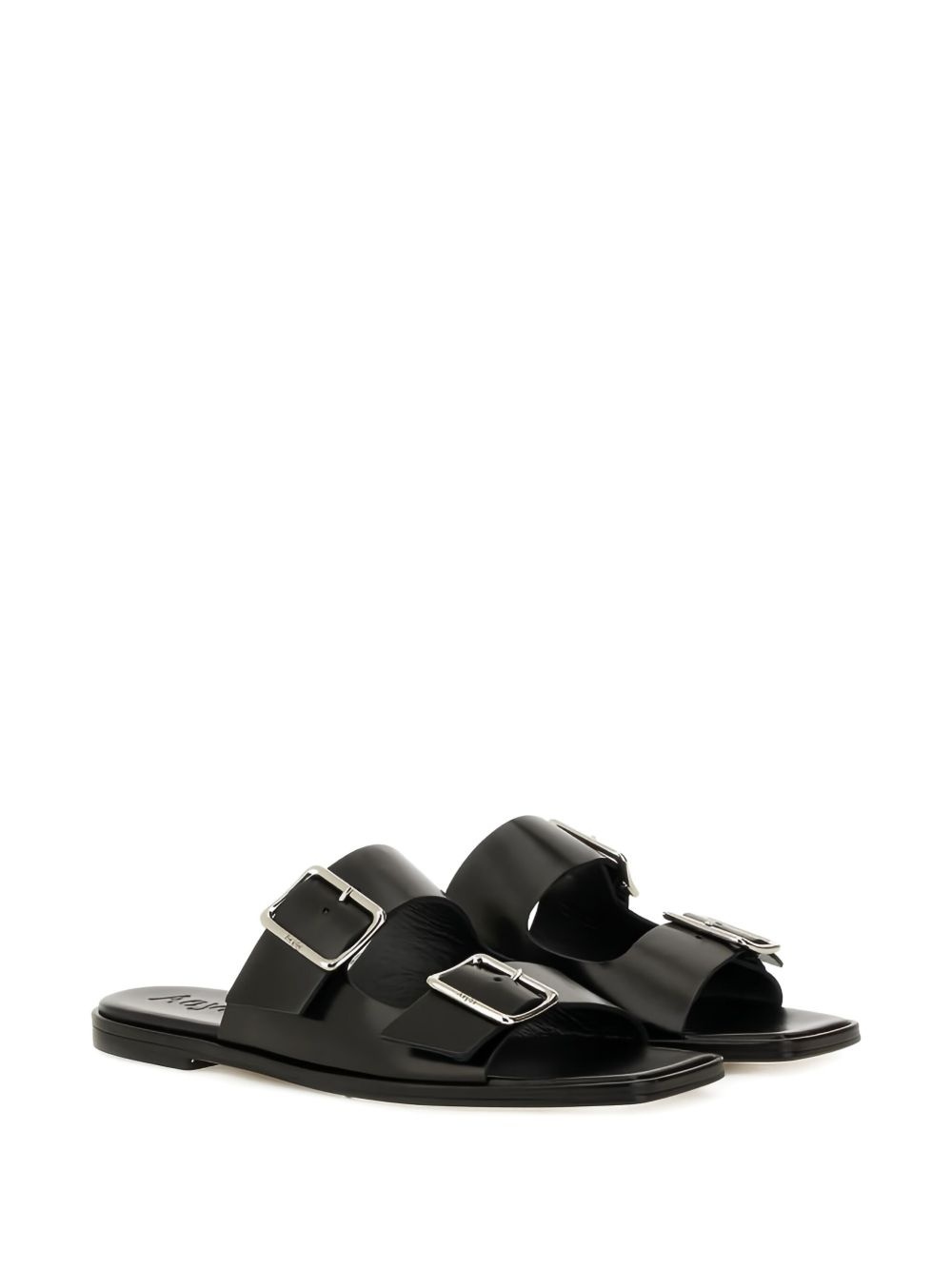Tonya double-buckle leather sandals - 2