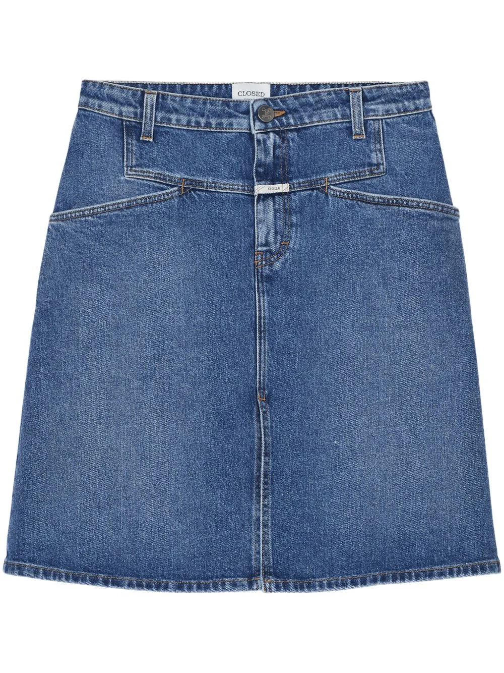 denim mini skirt - 1