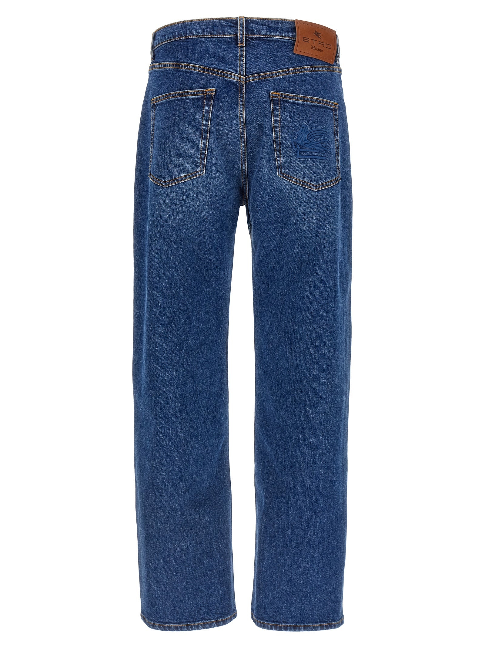 Embroidery Jeans Blue - 2